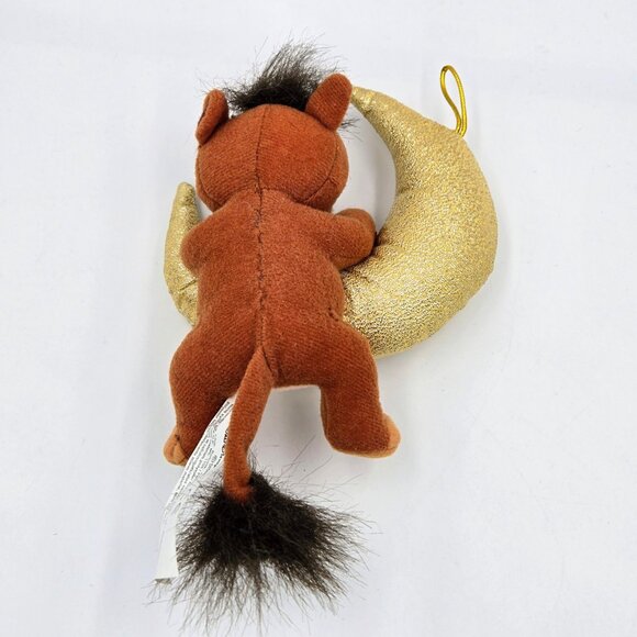 Scar Disney Christmas Ornament Holiday Plush Toy Gold Moon 2002 The Lion King - Picture 6 of 8